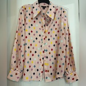 Halogen Multicolor Diamond Blouse